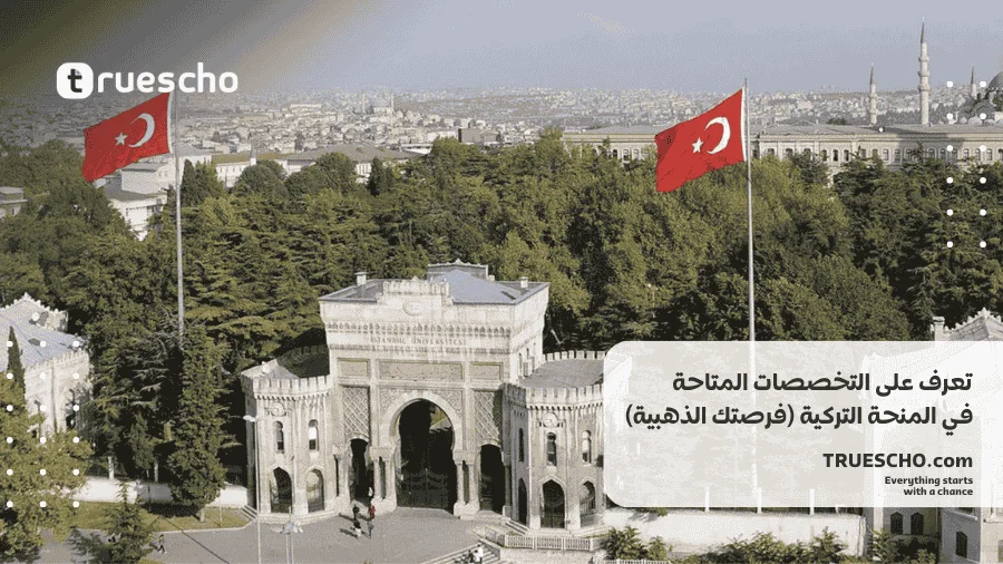 التخصصات المتاحة في المنحة التركية