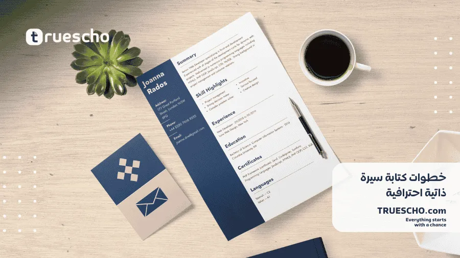 نموذج السيرة الذاتية